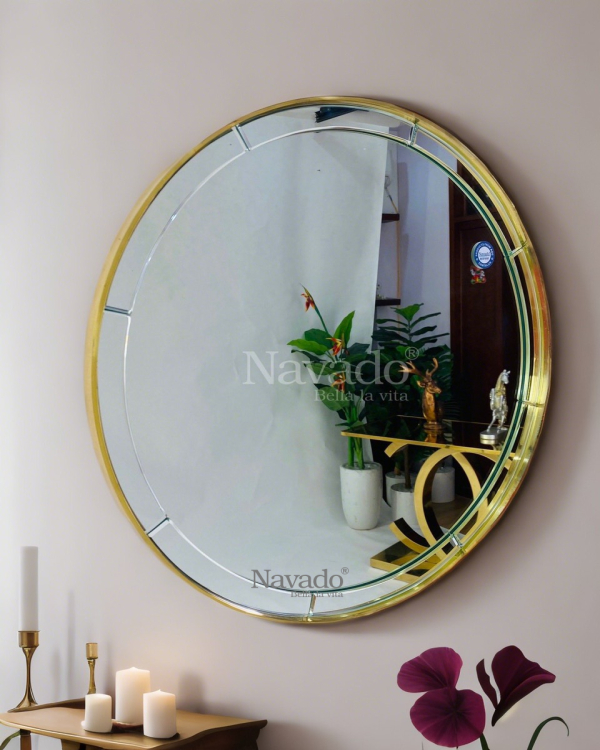 Round bathroom wall mirror NAV 3057