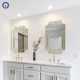 High-end bathroom wall-mounted gold metal frame mirror NAV 988