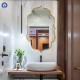 Gold metal frame bathroom wall mirror Classic NAV 3050