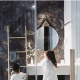 Round decorative mirror wall bathroom NAV 909 