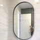 Black metal frame bathroom wall mirror NAV 3028