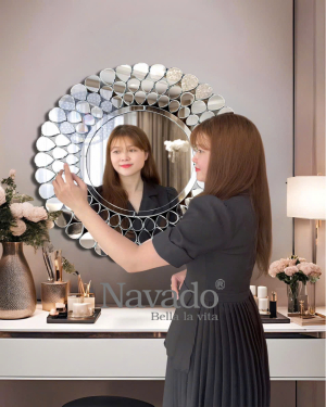 Art vanity mirror  for bedroom Wall Peacook NAV 2042 