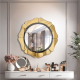 Round gold frame wall art vanity mirror GERBER NAV 2008