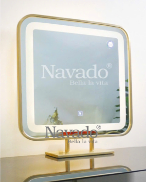 Rectangular Tabletop Vanity Mirror metal led  NAV 3031