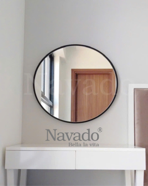 Round wall Vanity Mirror metal frame  NAV 314