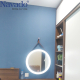 Round wall Vanity Mirror leather led  NAV 908