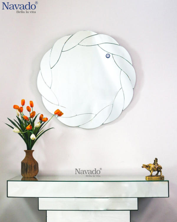 Artistic Framed Round Bathroom Mirror Stella NAV 2038