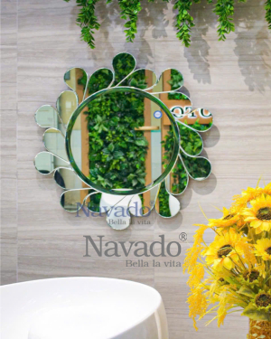 Round wall bathroom mirror Mira NAV 2027