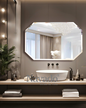  Bathroom wall-mounted beveled mirror NAV 101C