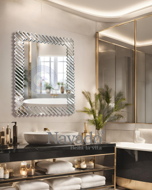 Rectangular bathroom mirror Ferino NAV 2049