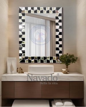 Rectangular bathroom mirror Serai NAV 2095