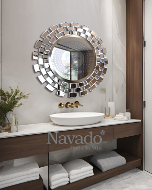 Round bathroom wall mirror Sunset NAV 2028 NT