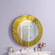 Round makeup mirror with gold art frame The Light NAV 2012