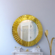 Round makeup mirror with gold art frame The Light NAV 2012