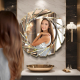 Wall bathroom mirror artistically Diana NAV 2040