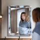 Wall mounted bathroom mirror Branco NAV 2070