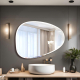 Mango-shaped bathroom wall mirror NAV 542B