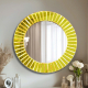 Round makeup mirror with gold art frame The Light NAV 2012