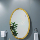 MODERN ELIP BATHROOM MIRROR WITH GOLD FRAME