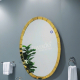 MODERN ELIP BATHROOM MIRROR WITH GOLD FRAME