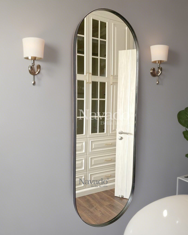 MODERN LONG OVAL FULL BODY MIRROR DECORATE