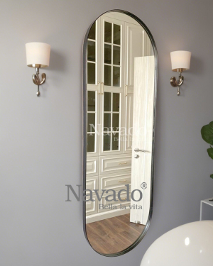 MODERN LONG OVAL FULL BODY MIRROR DECORATE