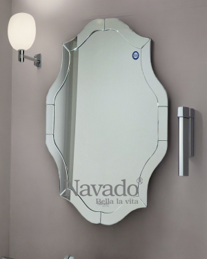 Artistic wall mounted bathroom mirror Keva NAV 2025