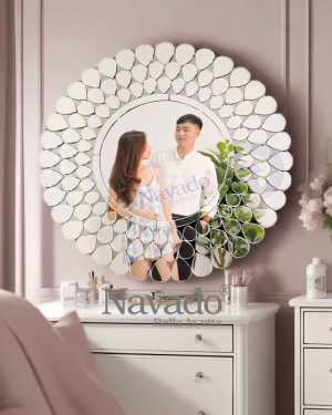 Peacock decorative wall mirror for living room NAV 2042-NT
