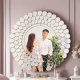 Peacock decorative wall mirror for living room NAV 2042-NT