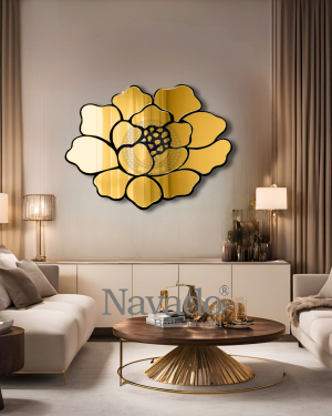 ART GOLD ROSE MIRROR FOR HOUSE