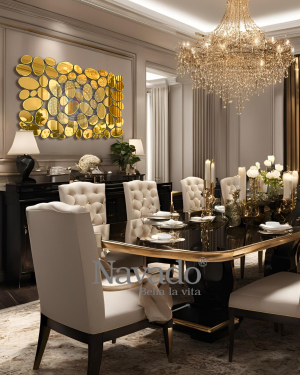 High-end living room decorative wall mirror model NUT