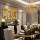 High-end living room decorative wall mirror model NUT