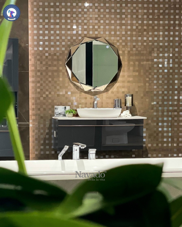 Bathroom wall decorative mirror Crystal NAV 2096D 