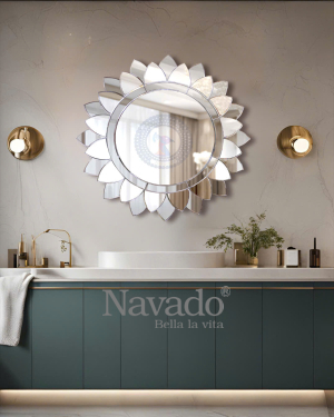 Artistic Mosaic Bathroom Wall Mirror Sunflower NAV 2030