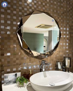 Bathroom wall decorative mirror Crystal NAV 2096D 