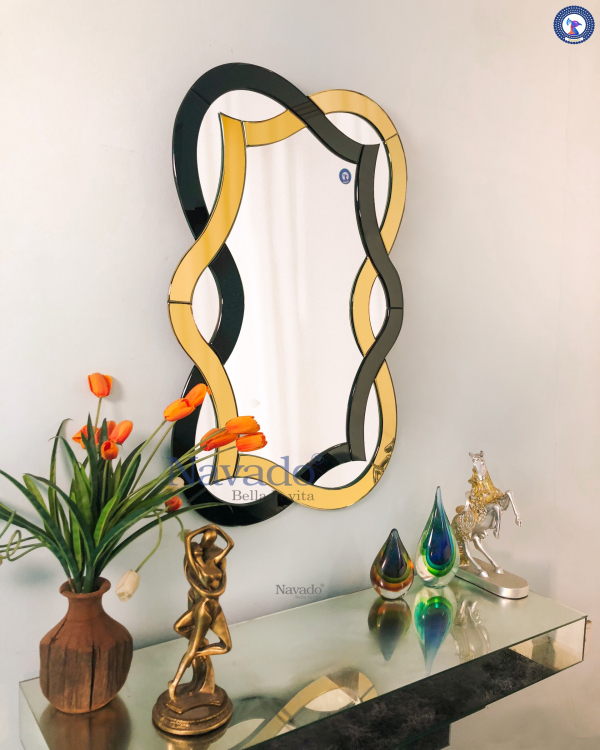 Luxury living room decorative wall mirror model NAV 2206