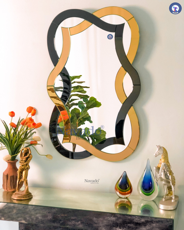 Luxury living room decorative wall mirror model NAV 2206