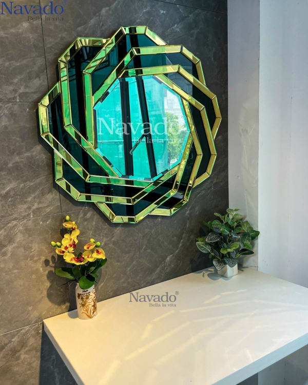 Round Artistic Mirror for Bathroom Decoration Spider NAV 2004 NT