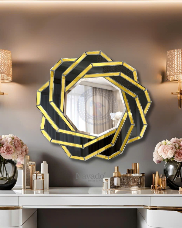 Round Artistic Mirror for Bathroom Decoration Spider NAV 2004 NT