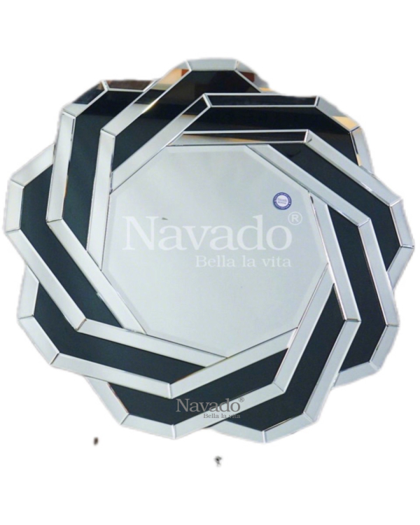 Spider Black white art living room wall decoration mirror