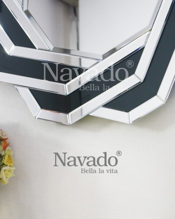 Spider Black white art living room wall decoration mirror