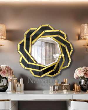 Round Artistic Mirror for Bathroom Decoration Spider NAV 2004 NT