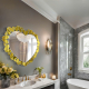 Amora gold heart NAV 2204-NT high-end living room interior decoration mirror