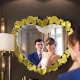 Amora gold heart NAV 2204-NT high-end living room interior decoration mirror