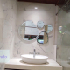 High-end living room wall decoration mirror model stone beach