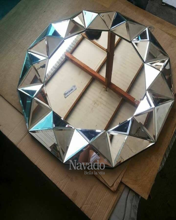 High-end decorative wall art round mirror Queen Bee NAV 2029 