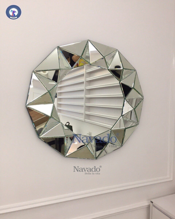 High-end decorative wall art round mirror Queen Bee NAV 2029 
