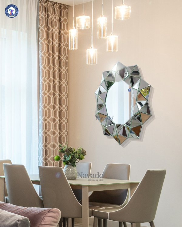 High-end decorative wall art round mirror Queen Bee NAV 2029 
