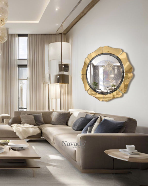 MIKITA hand-polished decorative wall mirror