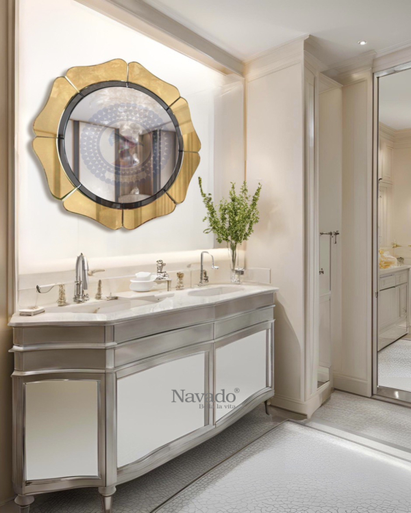 MIKITA hand-polished decorative wall mirror